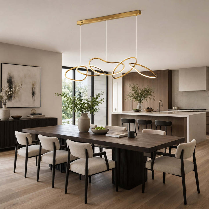 Avaryn Linear Chandelier - Modern Silicone Dining Room Light Fixture | Vinlighting