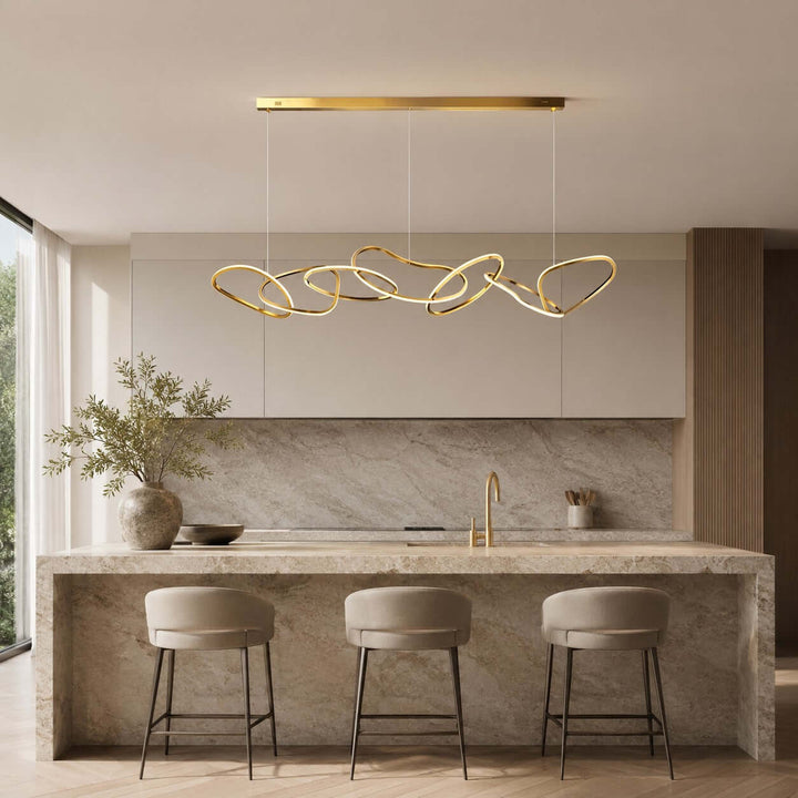 Avaryn Linear Chandelier - Modern Silicone Dining Room Light Fixture | Vinlighting