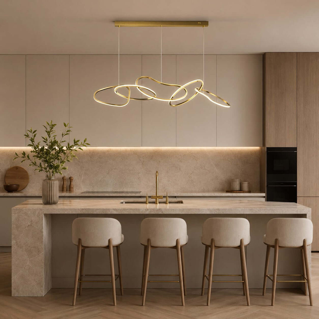 Avaryn Linear Chandelier - Modern Silicone Dining Room Light Fixture | Vinlighting