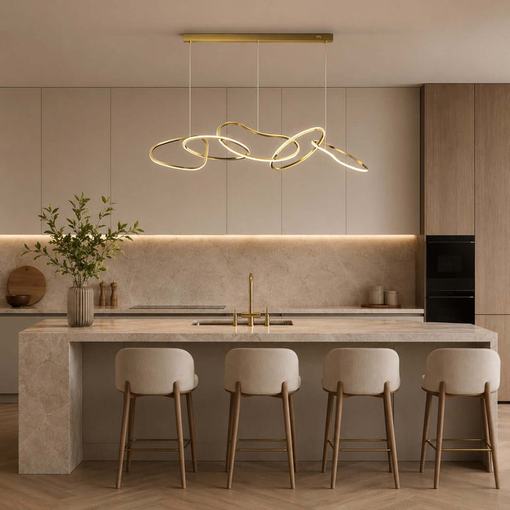 Avaryn Linear Chandelier - Modern Silicone Dining Room Light Fixture | Vinlighting