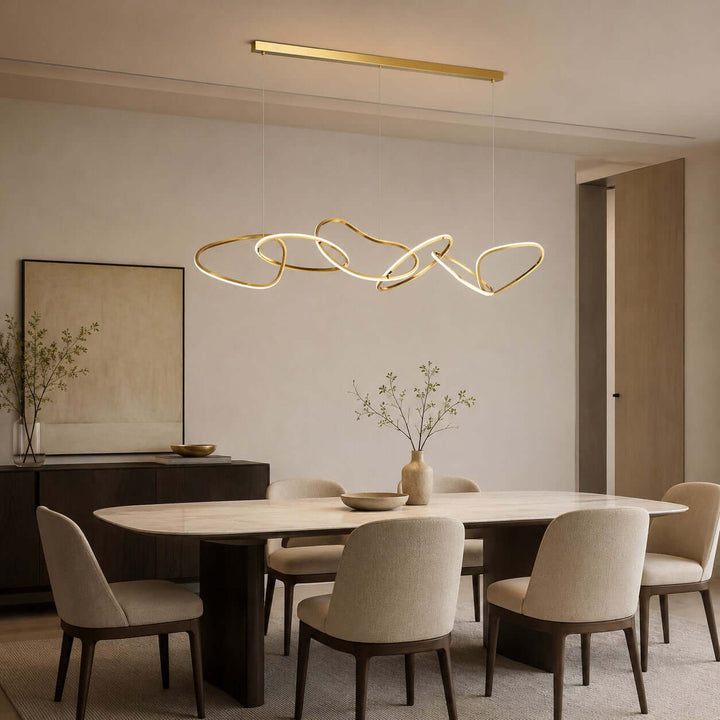 Avaryn Linear Chandelier - Modern Silicone Dining Room Light Fixture | Vinlighting