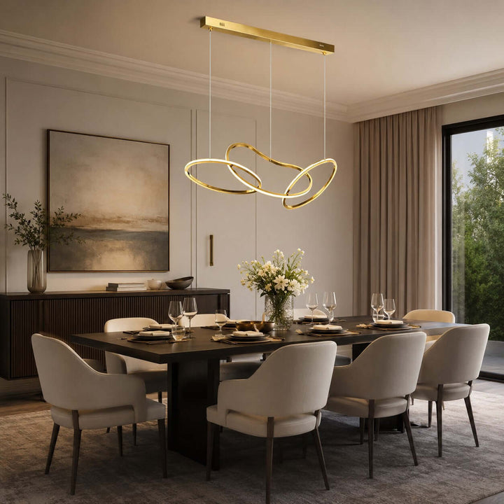 Avaryn Linear Chandelier - Modern Silicone Dining Room Light Fixture | Vinlighting