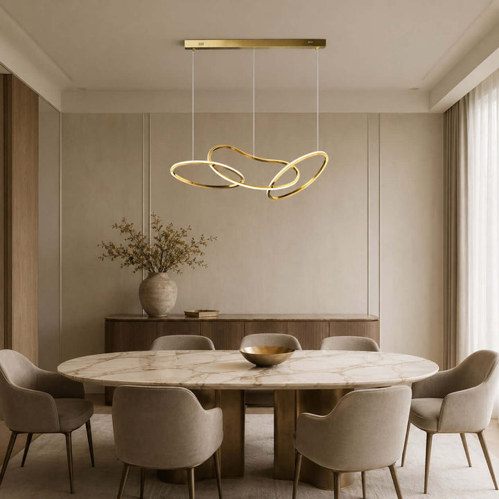 Avaryn Linear Chandelier - Modern Silicone Dining Room Light Fixture | Vinlighting