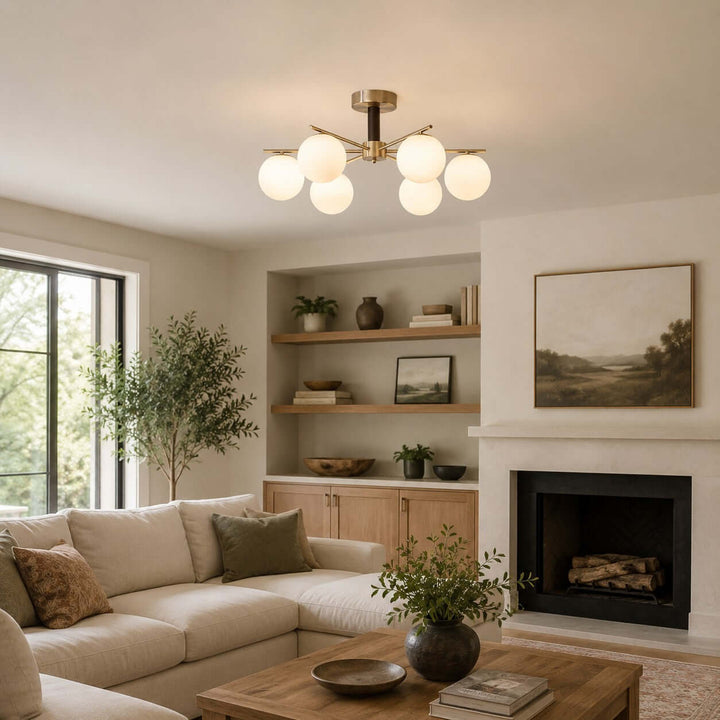 Aveline Ceiling Lamp - Vintage Glass Ceiling Lamp for Dining | Vinlighting