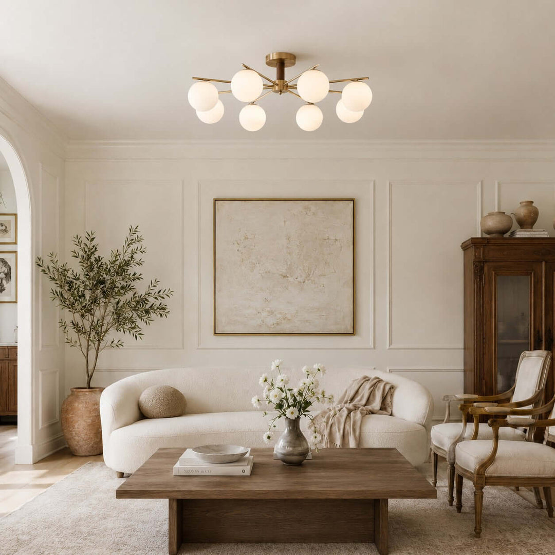 Aveline Ceiling Lamp - Vintage Glass Ceiling Lamp for Dining | Vinlighting