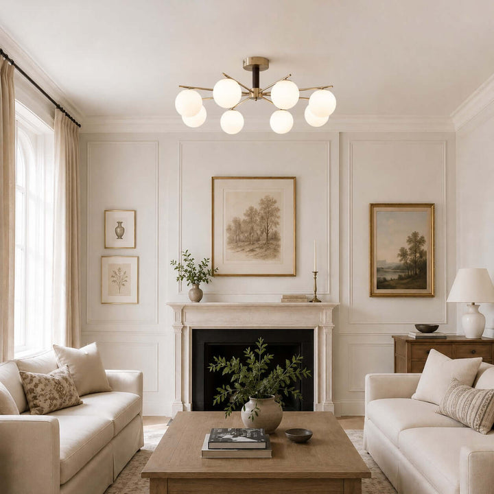 Aveline Ceiling Lamp - Vintage Glass Ceiling Lamp for Dining | Vinlighting