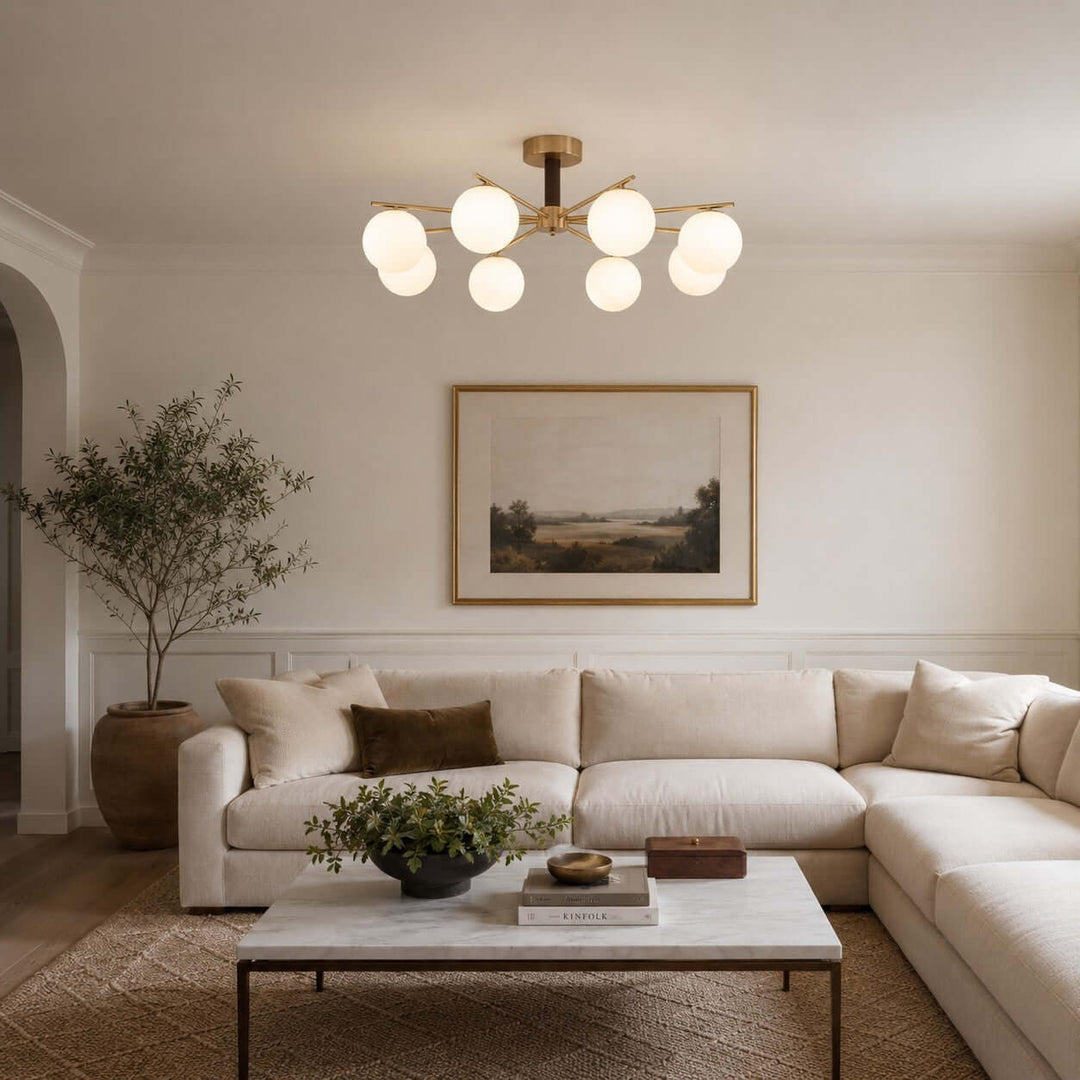 Aveline Ceiling Lamp - Vintage Glass Ceiling Lamp for Dining | Vinlighting