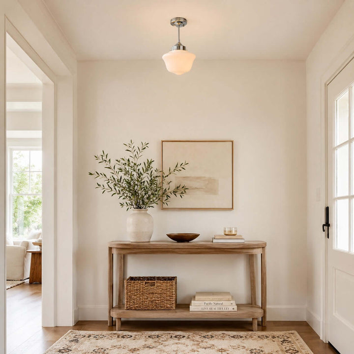 Avenor Semi Flush Mount Light - Minimalist Corridor Glass Light | Vinlighting