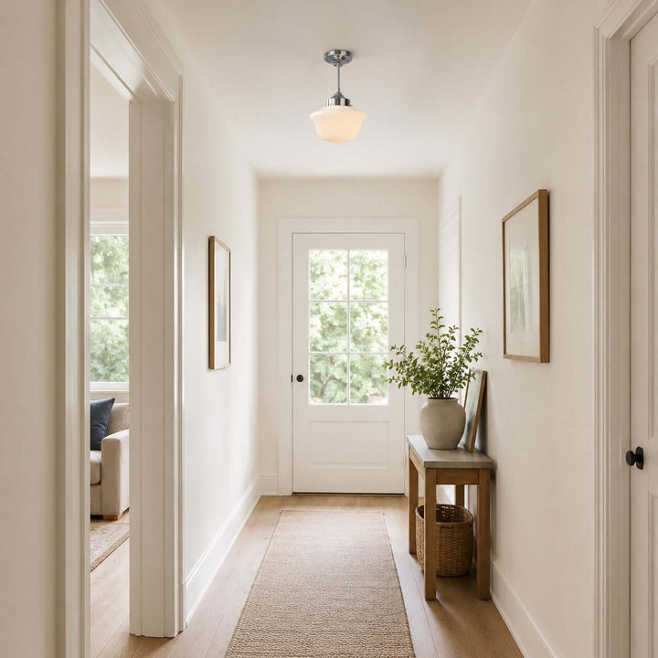 Avenor Semi Flush Mount Light - Minimalist Corridor Glass Light | Vinlighting