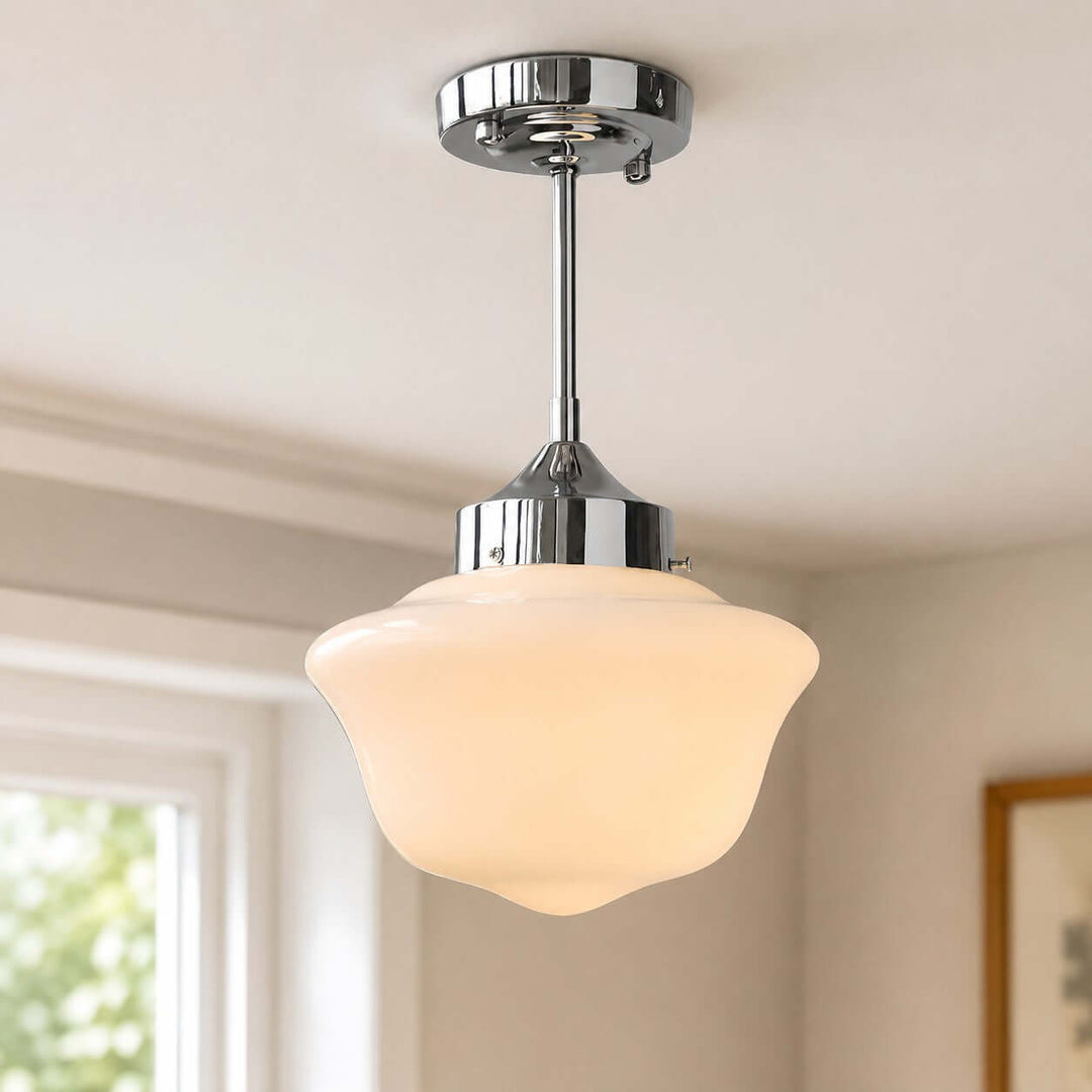 Avenor Semi Flush Mount Light - Minimalist Corridor Glass Light | Vinlighting