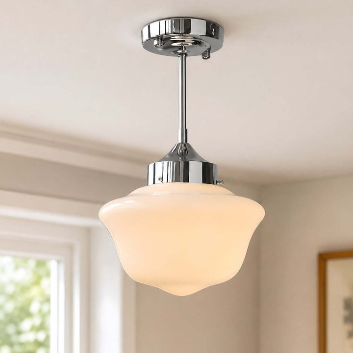 Avenor Semi Flush Mount Light - Minimalist Corridor Glass Light | Vinlighting