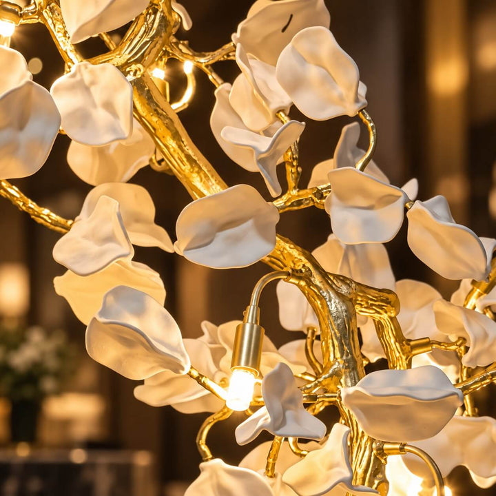 Averelle Chandelier – Large Modern Floral Design for High Chandelier