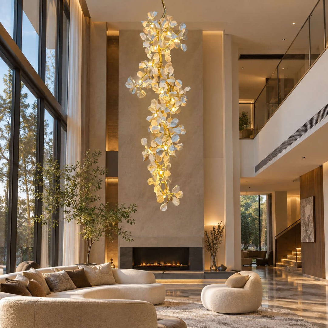 Averelle Chandelier – Large Modern Floral Design for High Chandelier