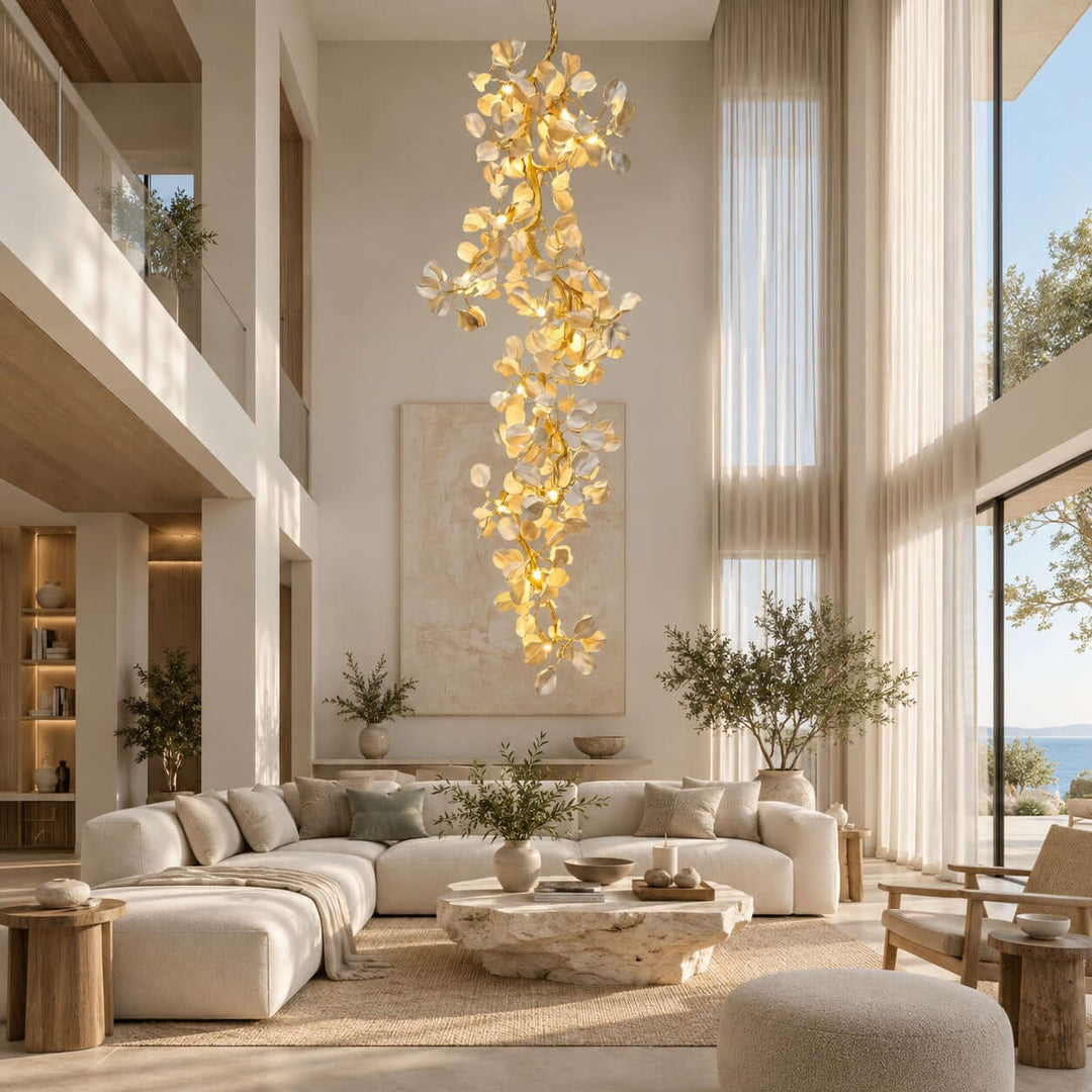Averelle Chandelier – Large Modern Floral Design for High Chandelier