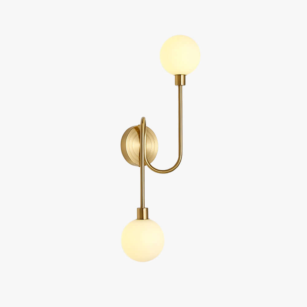 Averin Wall Lamp | American Minimalist Brass Glass Light