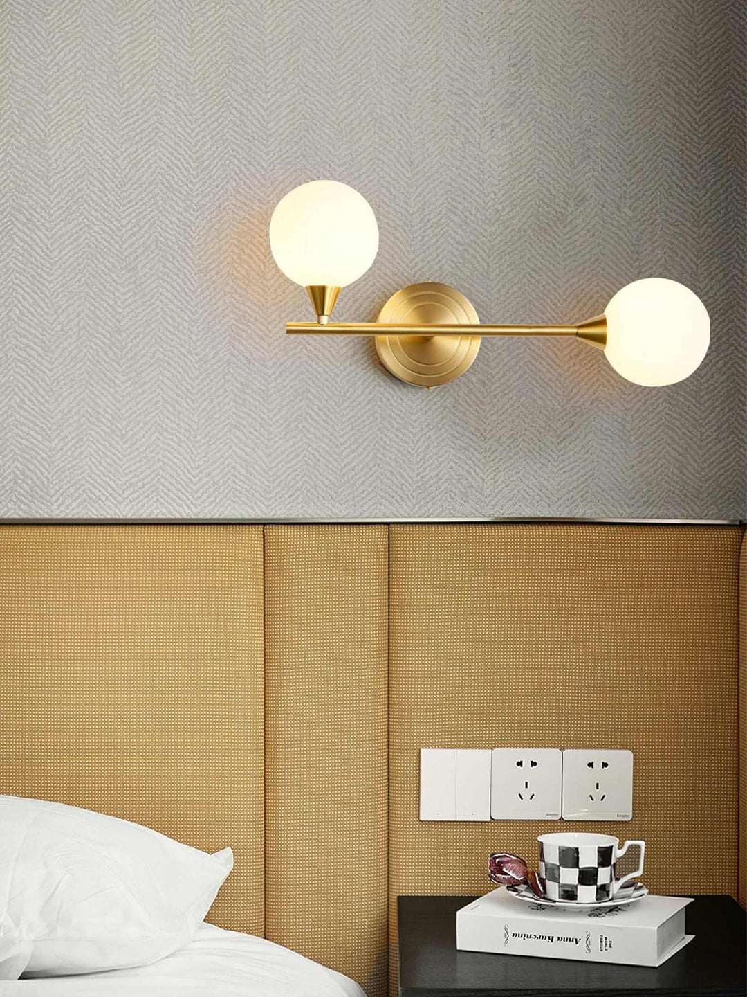 Averin Wall Lamp | American Minimalist Brass Glass Light