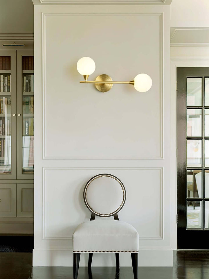 Averin Wall Lamp | American Minimalist Brass Glass Light