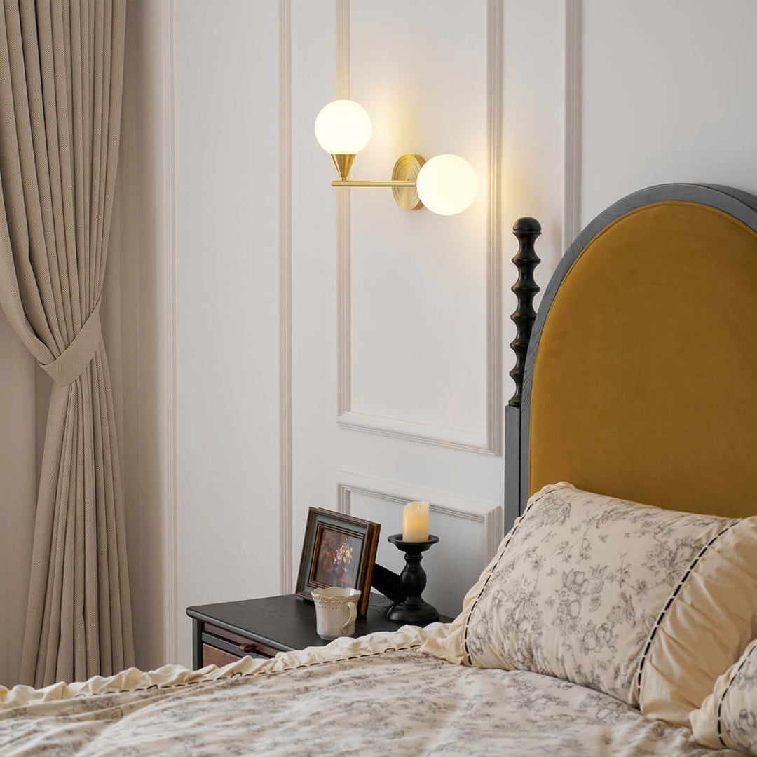 Averin Wall Lamp | American Minimalist Brass Glass Light