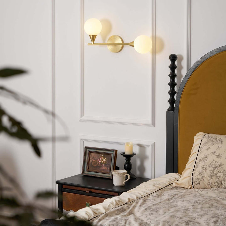 Averin Wall Lamp | American Minimalist Brass Glass Light