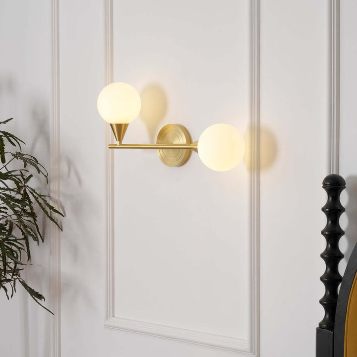 Averin Wall Lamp | American Minimalist Brass Glass Light