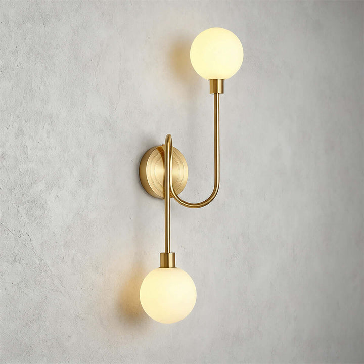 Averin Wall Lamp | American Minimalist Brass Glass Light