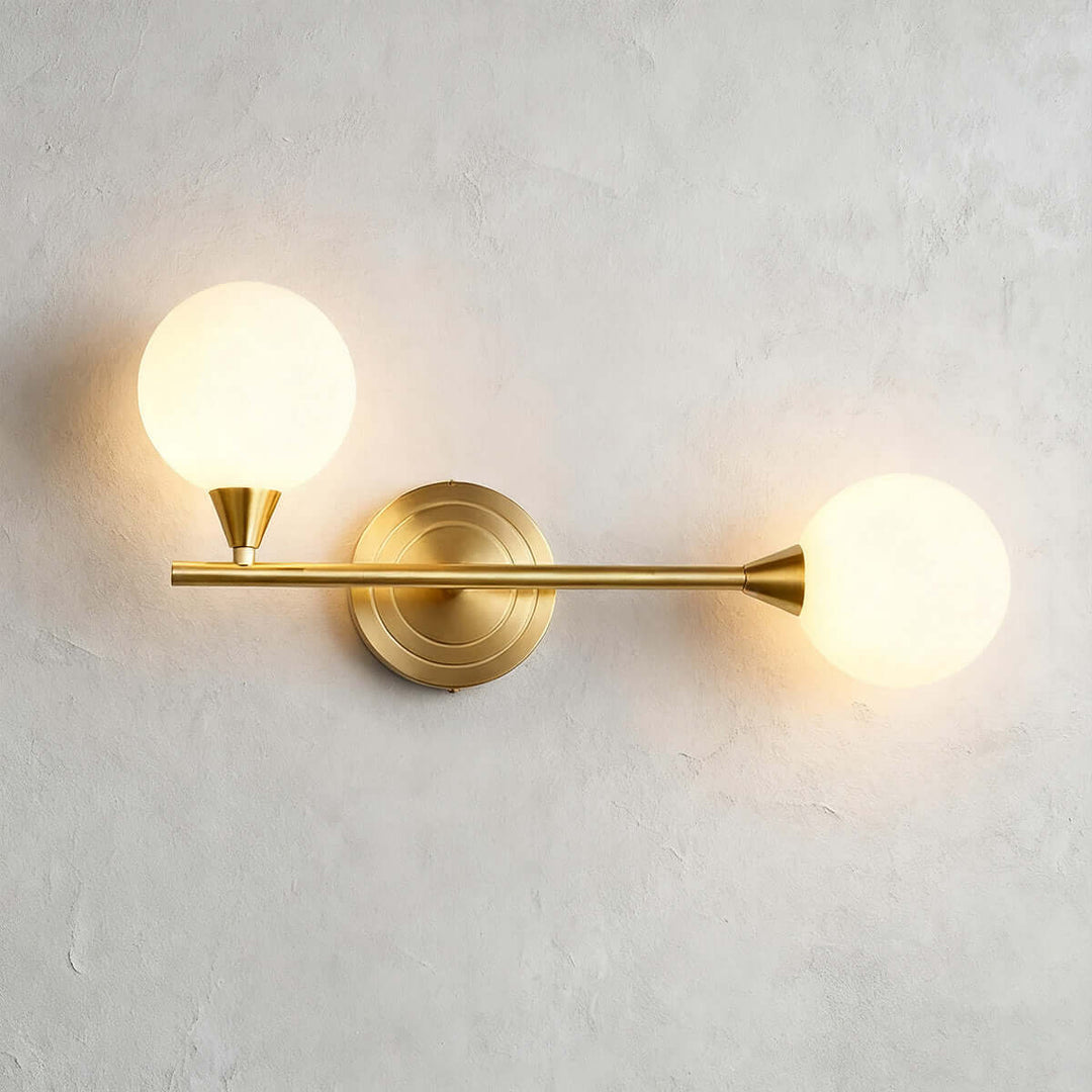 Averin Wall Lamp | American Minimalist Brass Glass Light