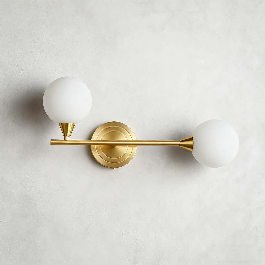 Averin Wall Lamp | American Minimalist Brass Glass Light