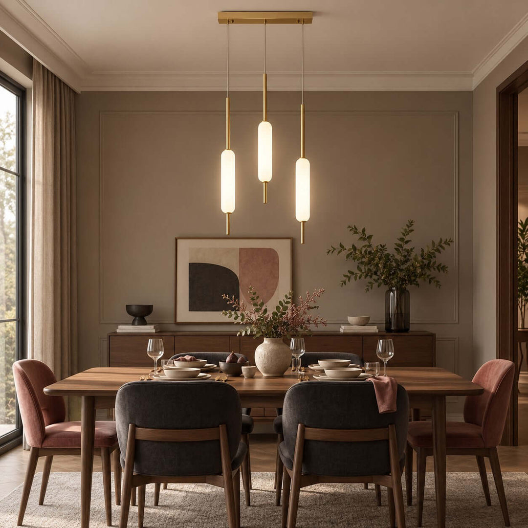 Avren Chandelier | Glass Chandelier for Dining Room and Kitchen Island