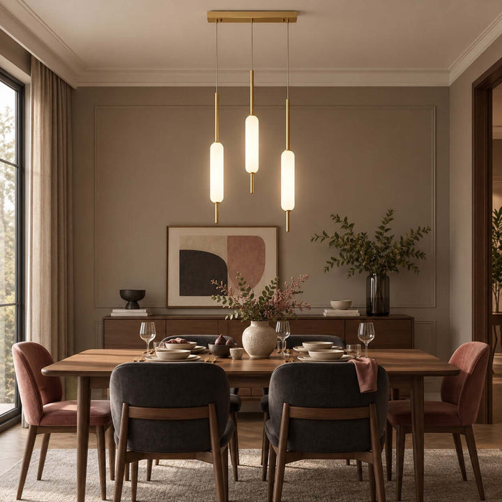 Avren Chandelier | Glass Chandelier for Dining Room and Kitchen Island