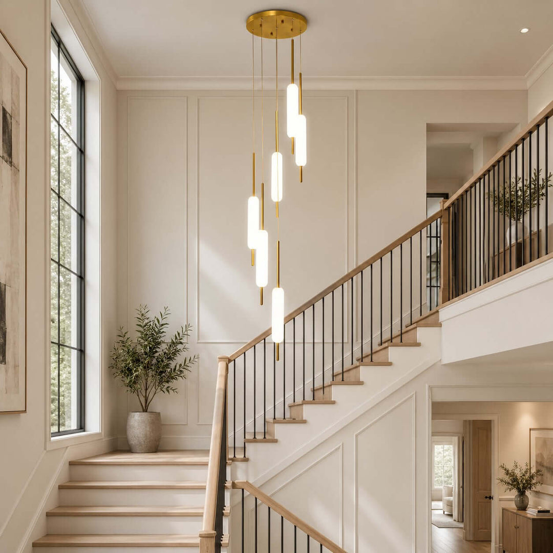 Avren Chandelier | Glass Chandelier for Dining Room and Kitchen Island