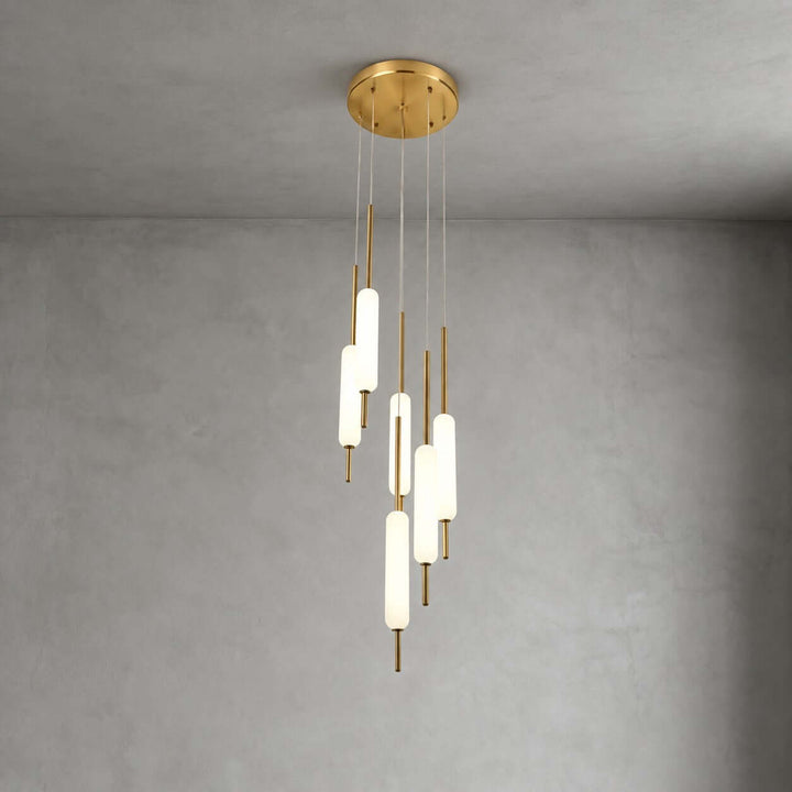Avren Chandelier | Glass Chandelier for Dining Room and Kitchen Island