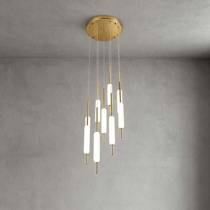 Avren Chandelier | Glass Chandelier for Dining Room and Kitchen Island