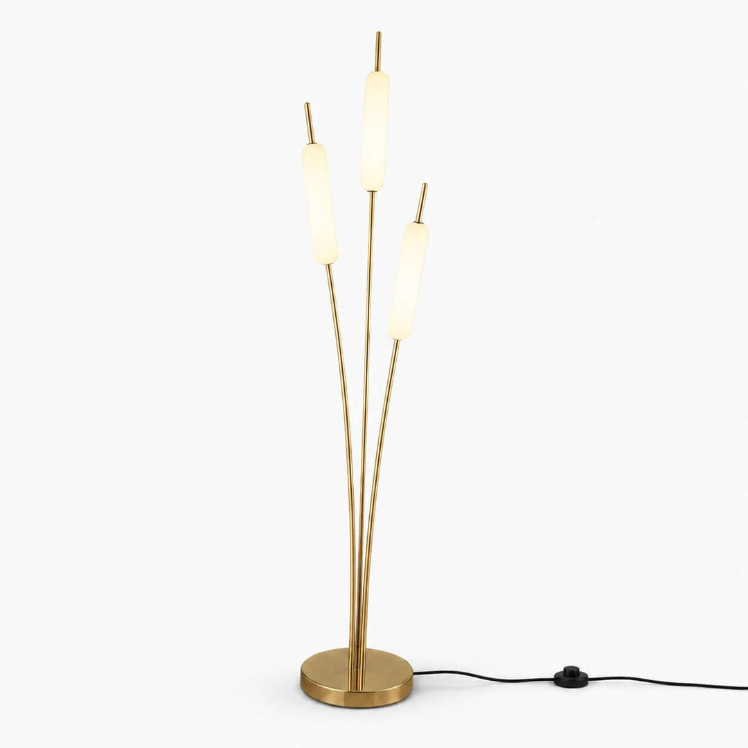 Avren LED Standing Lamp with Frosted Glass Shades for Home Decor