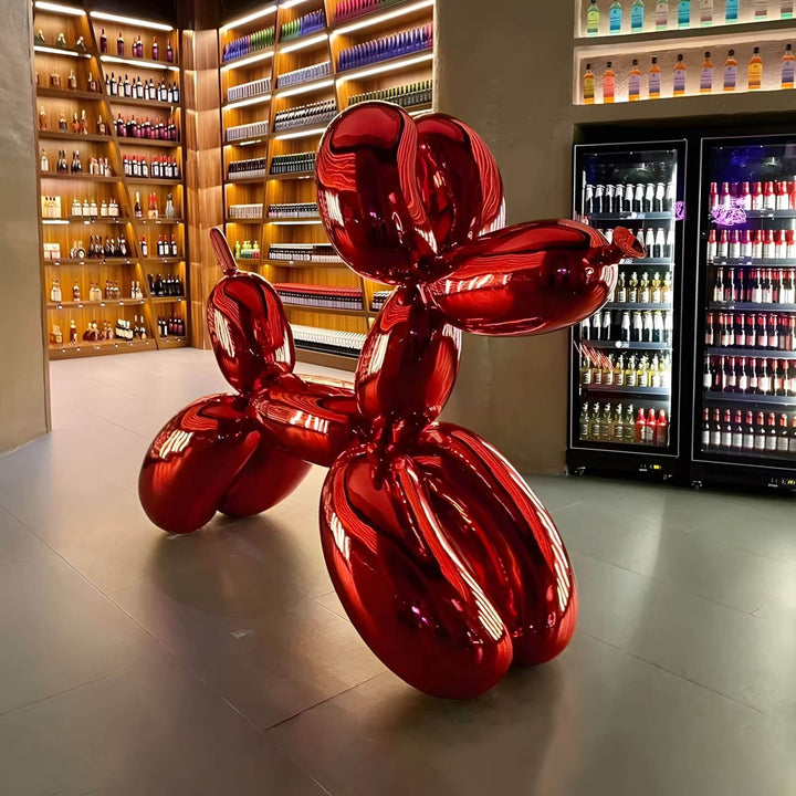 Balloon Dog Decorative Sculpture – Living Room Decor Resin Sculpture