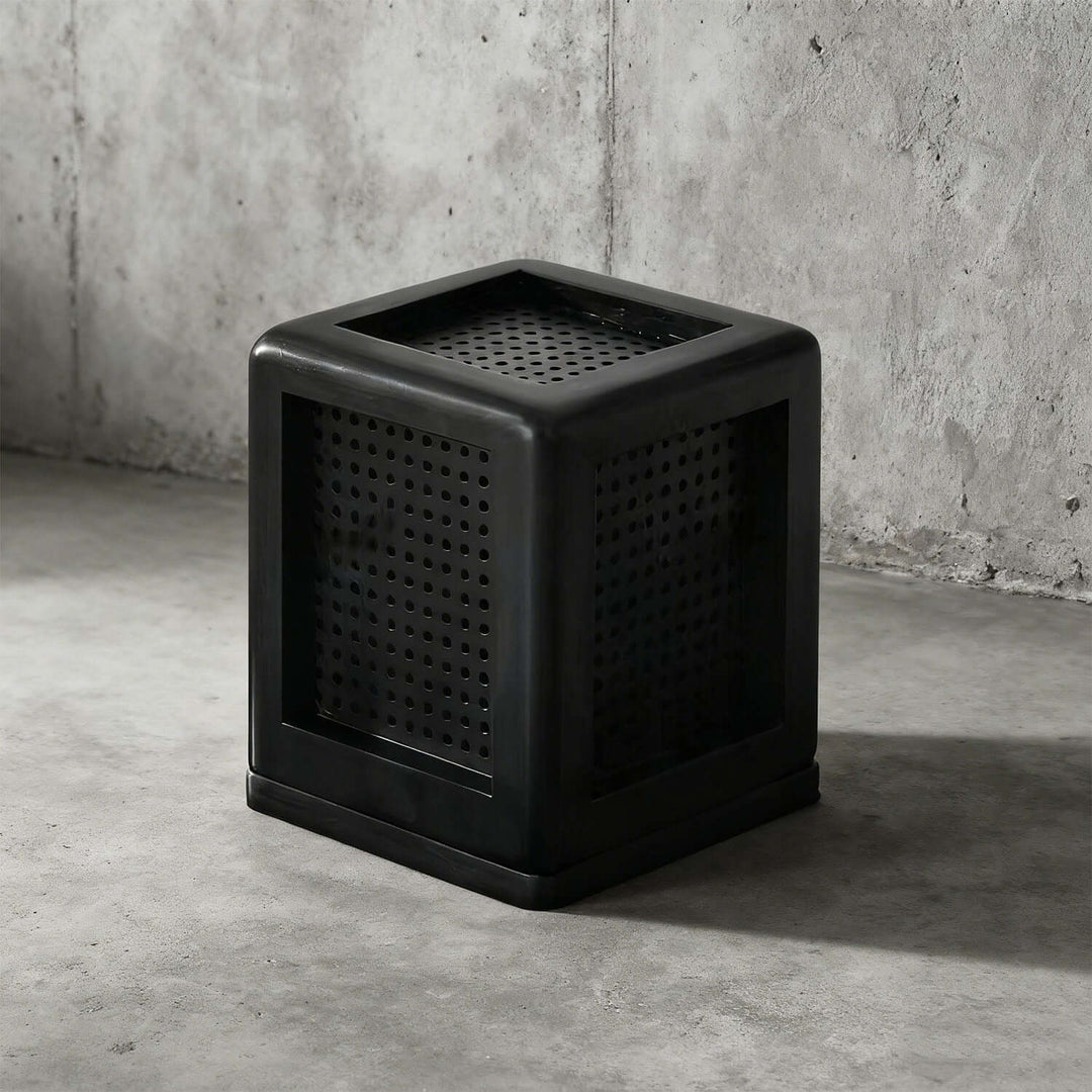 Belino Table Lamp – Retro Cube Solid Wood Ambient Lamp