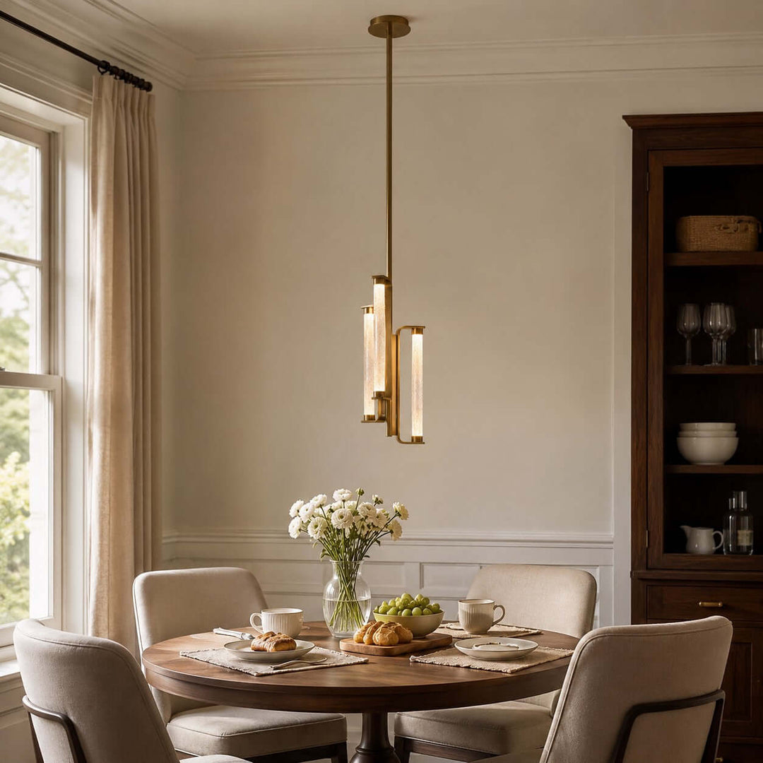 Bellara Chandelier | - Modern Art Deco Textured Glass Fixture | Vinlighting