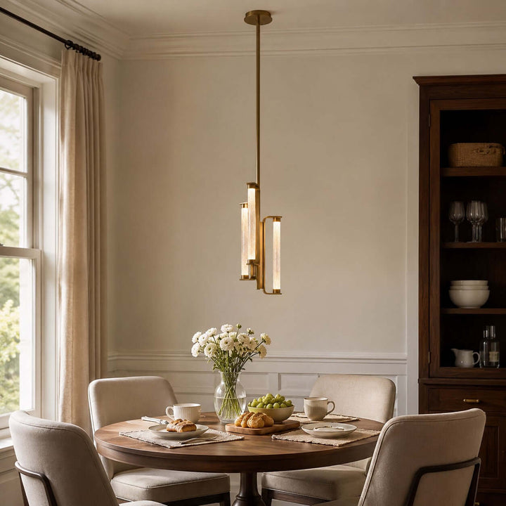 Bellara Chandelier | - Modern Art Deco Textured Glass Fixture | Vinlighting