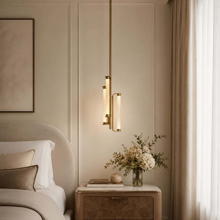 Bellara Chandelier | - Modern Art Deco Textured Glass Fixture | Vinlighting