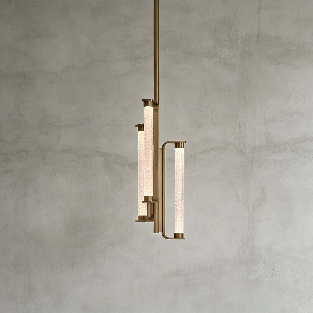 Bellara Chandelier | - Modern Art Deco Textured Glass Fixture | Vinlighting