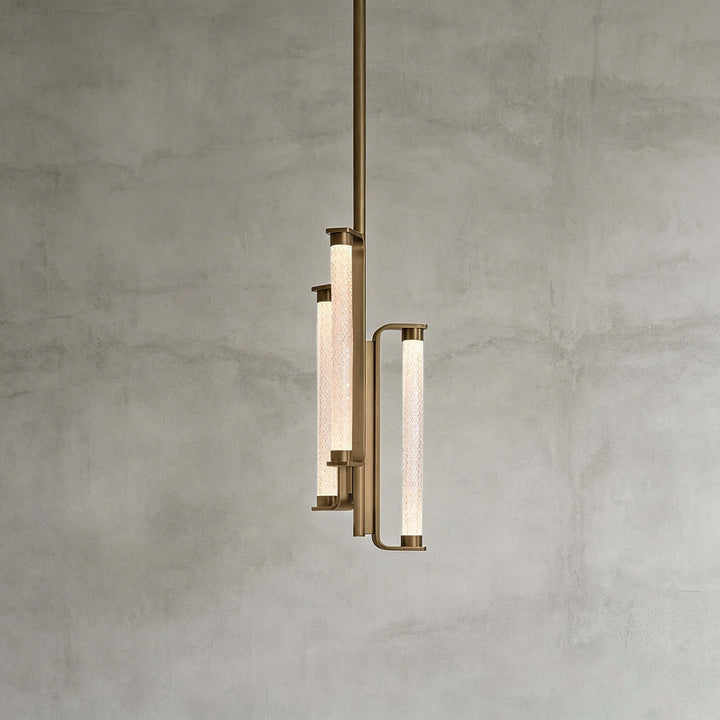 Bellara Chandelier | - Modern Art Deco Textured Glass Fixture | Vinlighting
