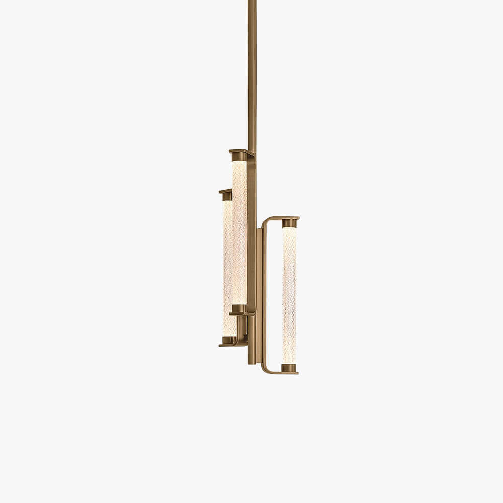 Bellara Chandelier | - Modern Art Deco Textured Glass Fixture | Vinlighting