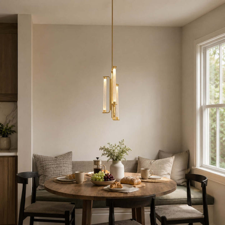 Bellara Chandelier | - Modern Art Deco Textured Glass Fixture | Vinlighting