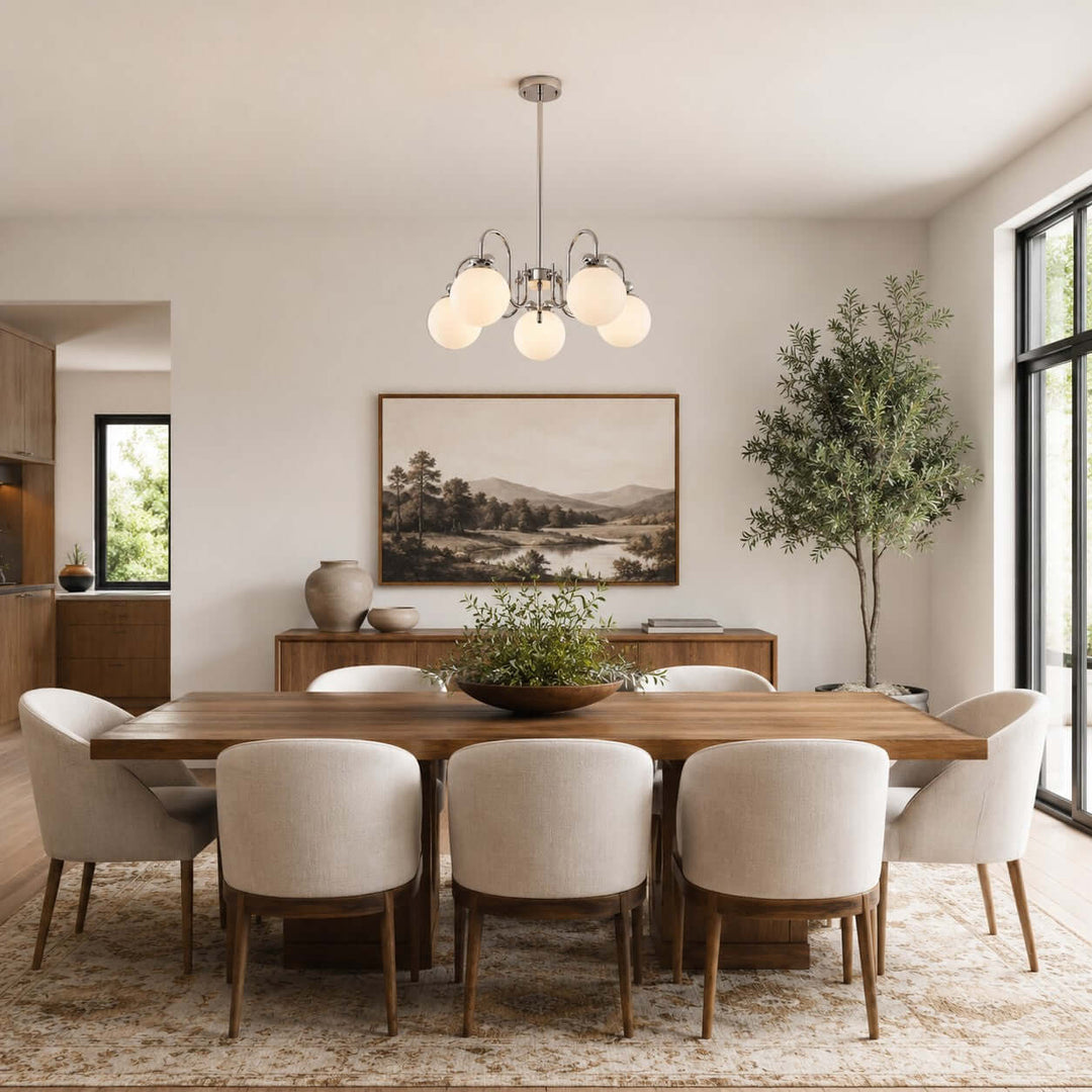Belmont Chandelier | French Glass Chandelier for Modern Dining Room | Vinlighting