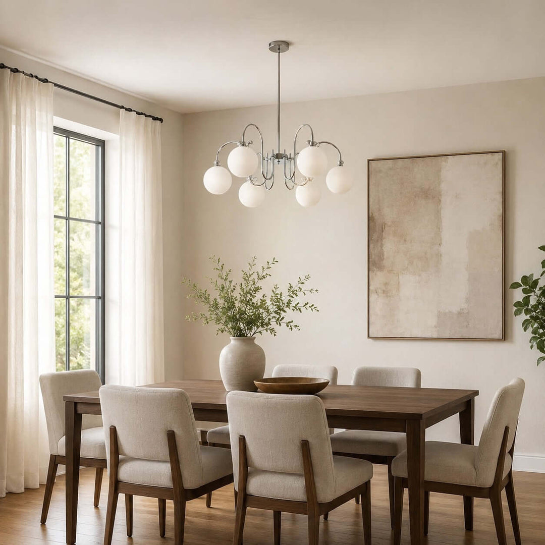 Belmont Chandelier | French Glass Chandelier for Modern Dining Room | Vinlighting