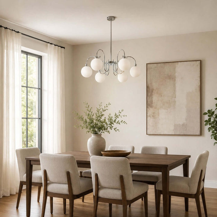 Belmont Chandelier | French Glass Chandelier for Modern Dining Room | Vinlighting