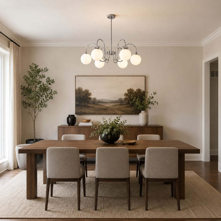 Belmont Chandelier | French Glass Chandelier for Modern Dining Room | Vinlighting