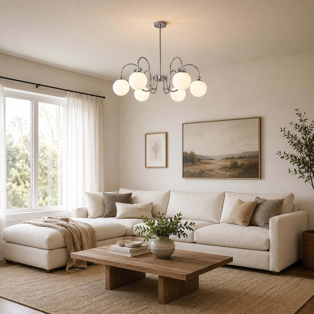 Belmont Chandelier | French Glass Chandelier for Modern Dining Room | Vinlighting