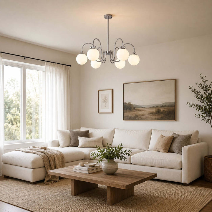 Belmont Chandelier | French Glass Chandelier for Modern Dining Room | Vinlighting