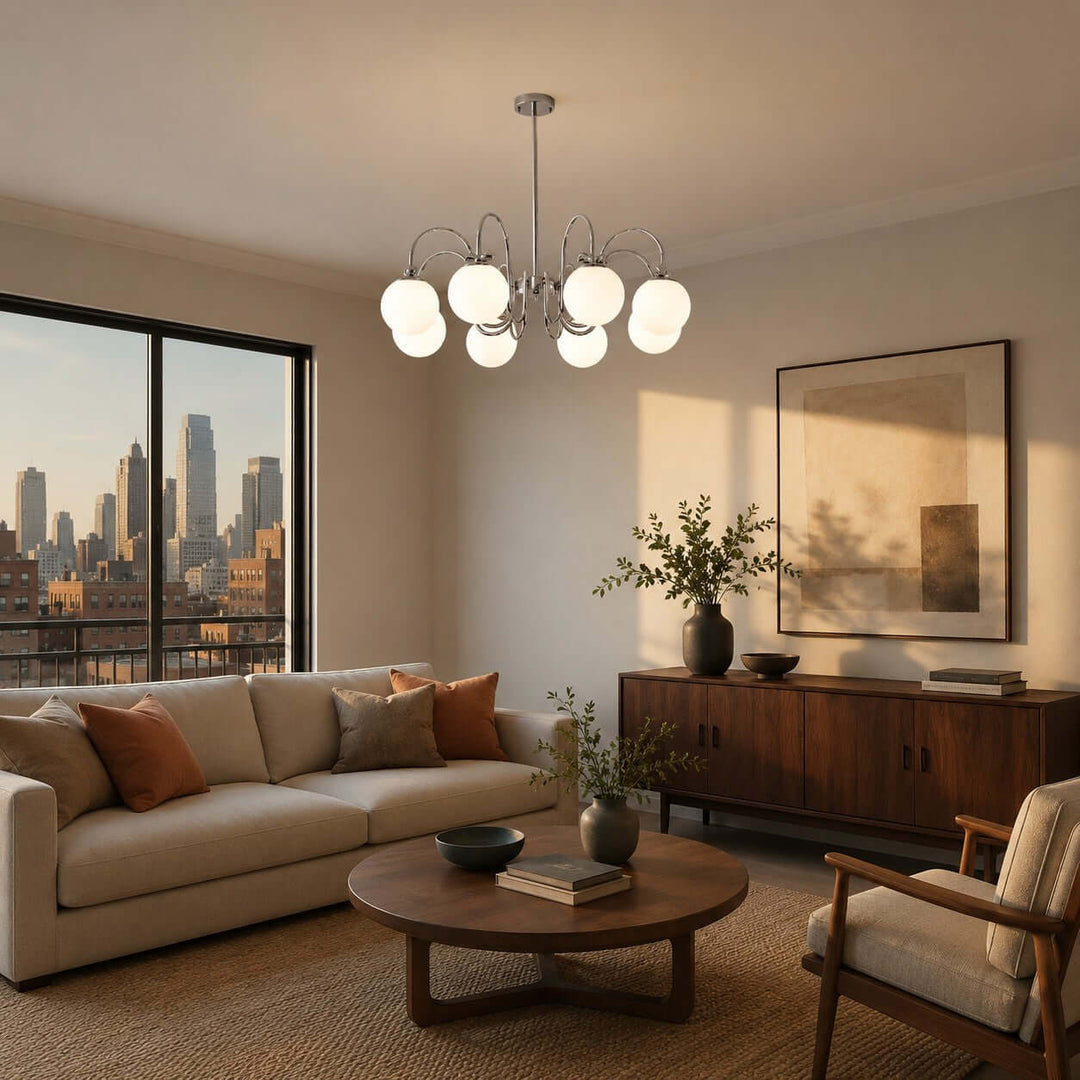 Belmont Chandelier | French Glass Chandelier for Modern Dining Room | Vinlighting
