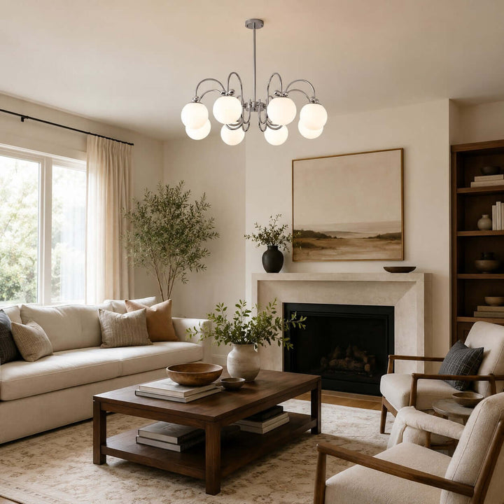 Belmont Chandelier | French Glass Chandelier for Modern Dining Room | Vinlighting